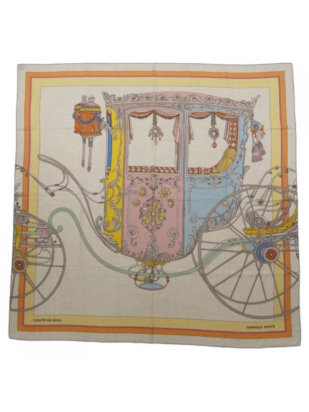 Hermes Coupe 'de Gala Carre Geant 140 Shawl Scarf